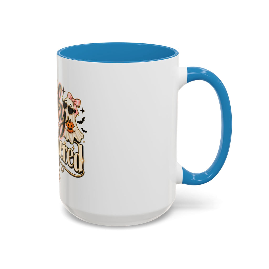 Spooky But Unbothered Coffee Mug — Halloween Ghost Accent Mug (11/15oz) product image