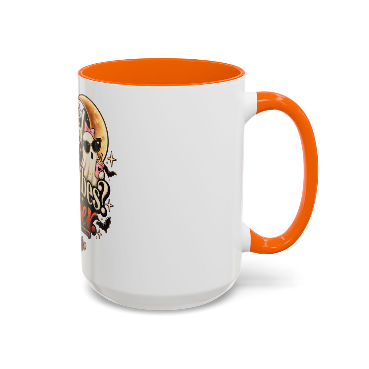 Haunted by Bad Vibes Never Mug — Halloween Cute Skull & Moon Coffee Cup (11/15oz) product image