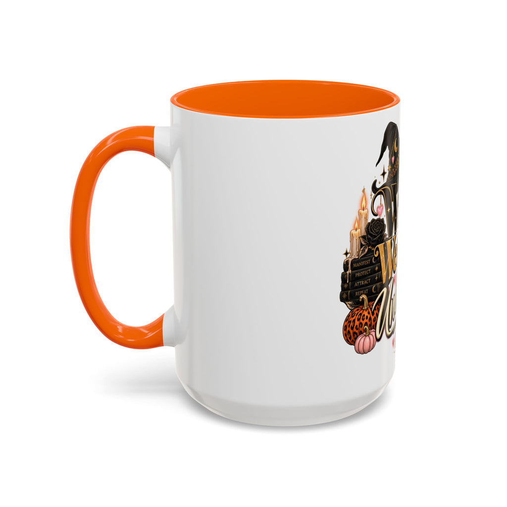 Witchy, Wealthy & Unbothered Accent Mug — Witch Coffee Cup (15oz) product image