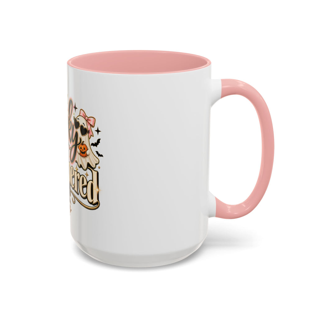Spooky But Unbothered Coffee Mug — Halloween Ghost Accent Mug (11/15oz) product image