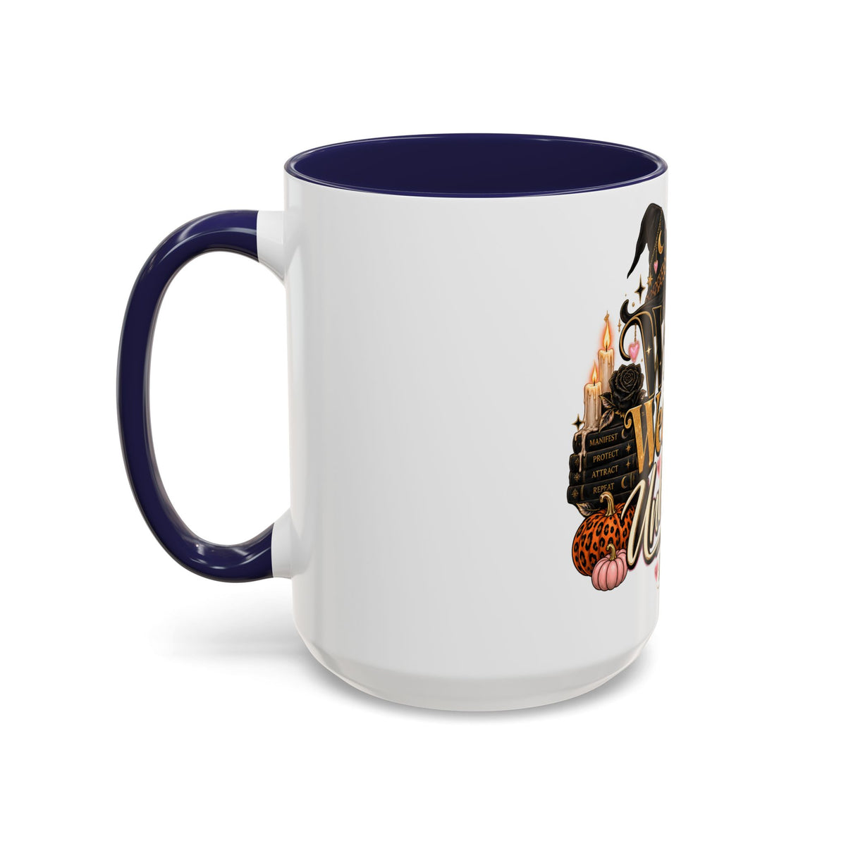 Witchy, Wealthy & Unbothered Accent Mug — Witch Coffee Cup (15oz) product image