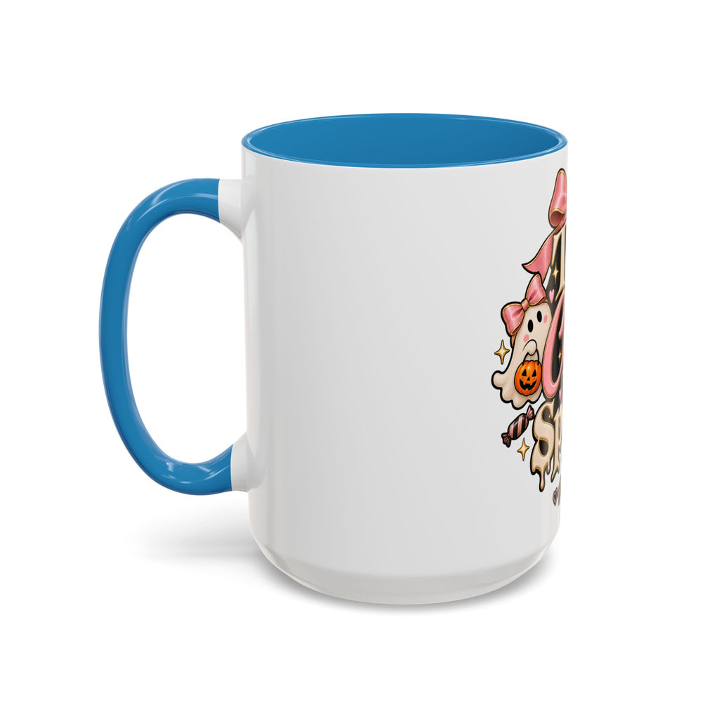Too Cute to Spook Accent Mug — Halloween Ghost Coffee Cup (15oz) product image