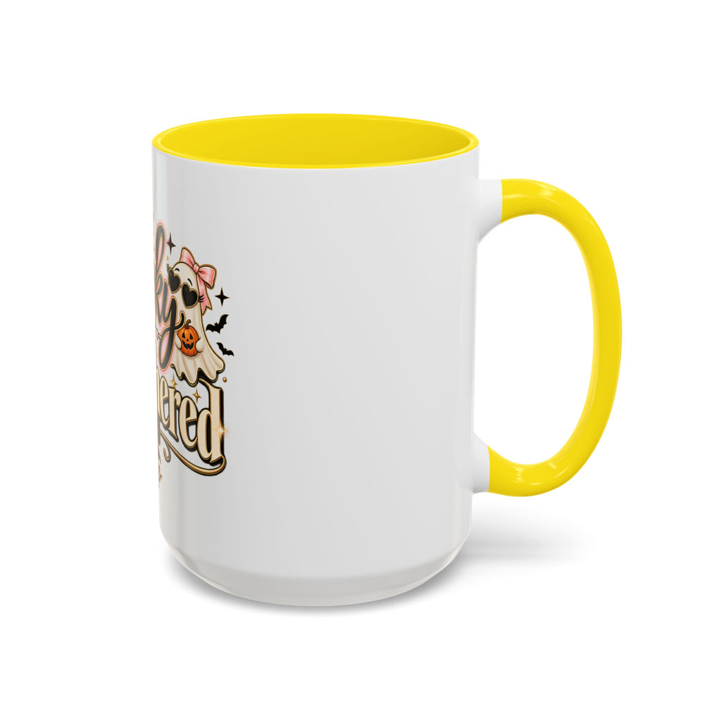 Spooky But Unbothered Coffee Mug — Halloween Ghost Accent Mug (11/15oz) product image