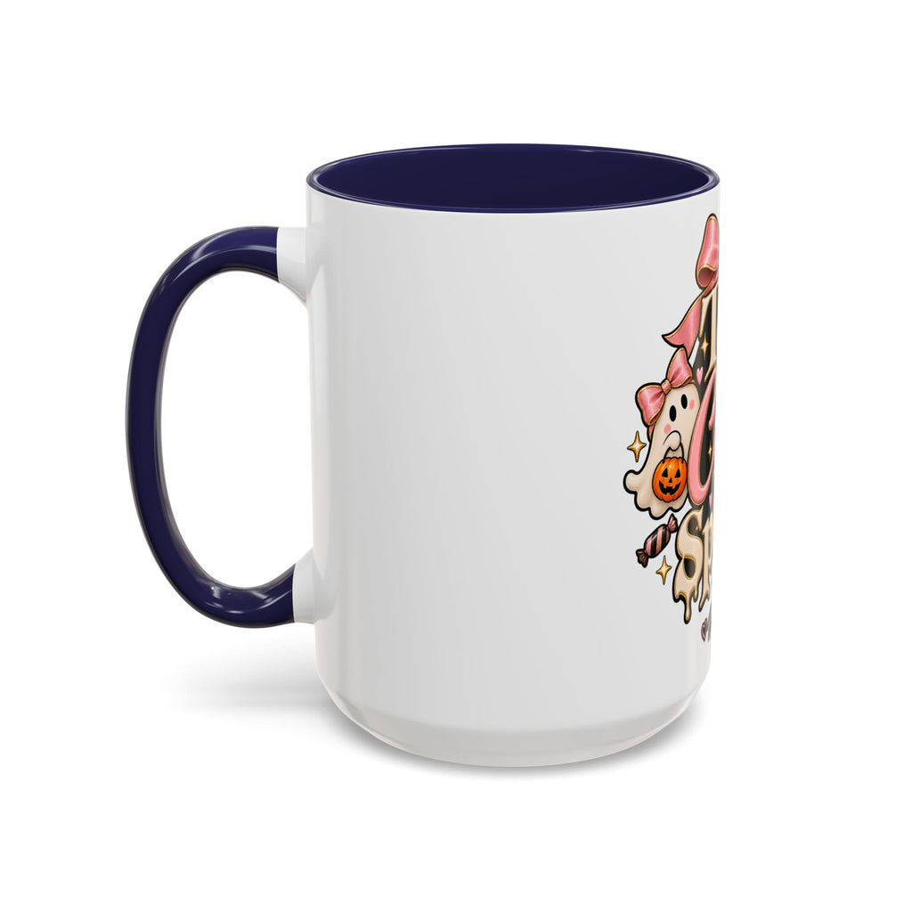 Too Cute to Spook Accent Mug — Halloween Ghost Coffee Cup (15oz) product image