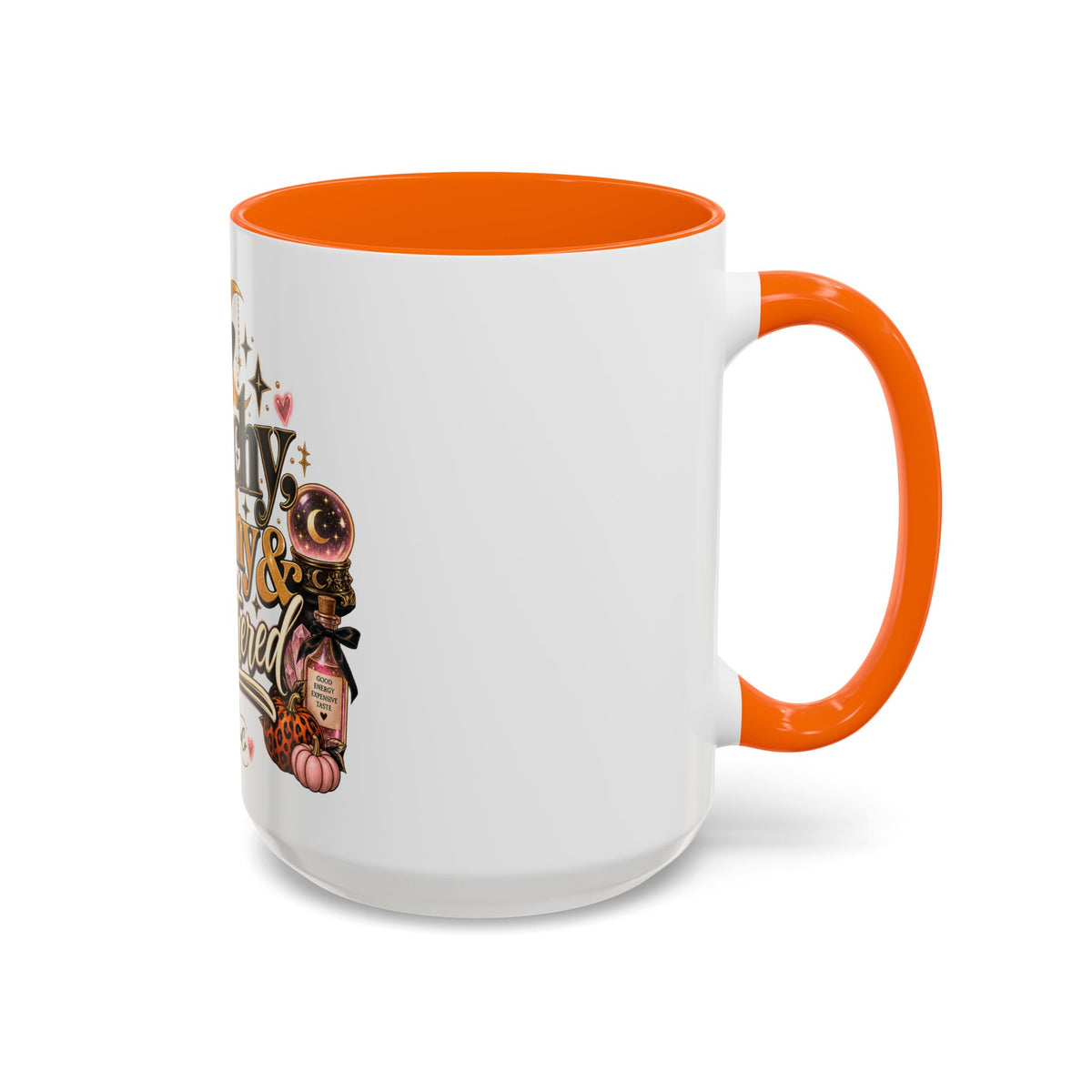 Witchy, Wealthy & Unbothered Accent Mug — Witch Coffee Cup (15oz) product image