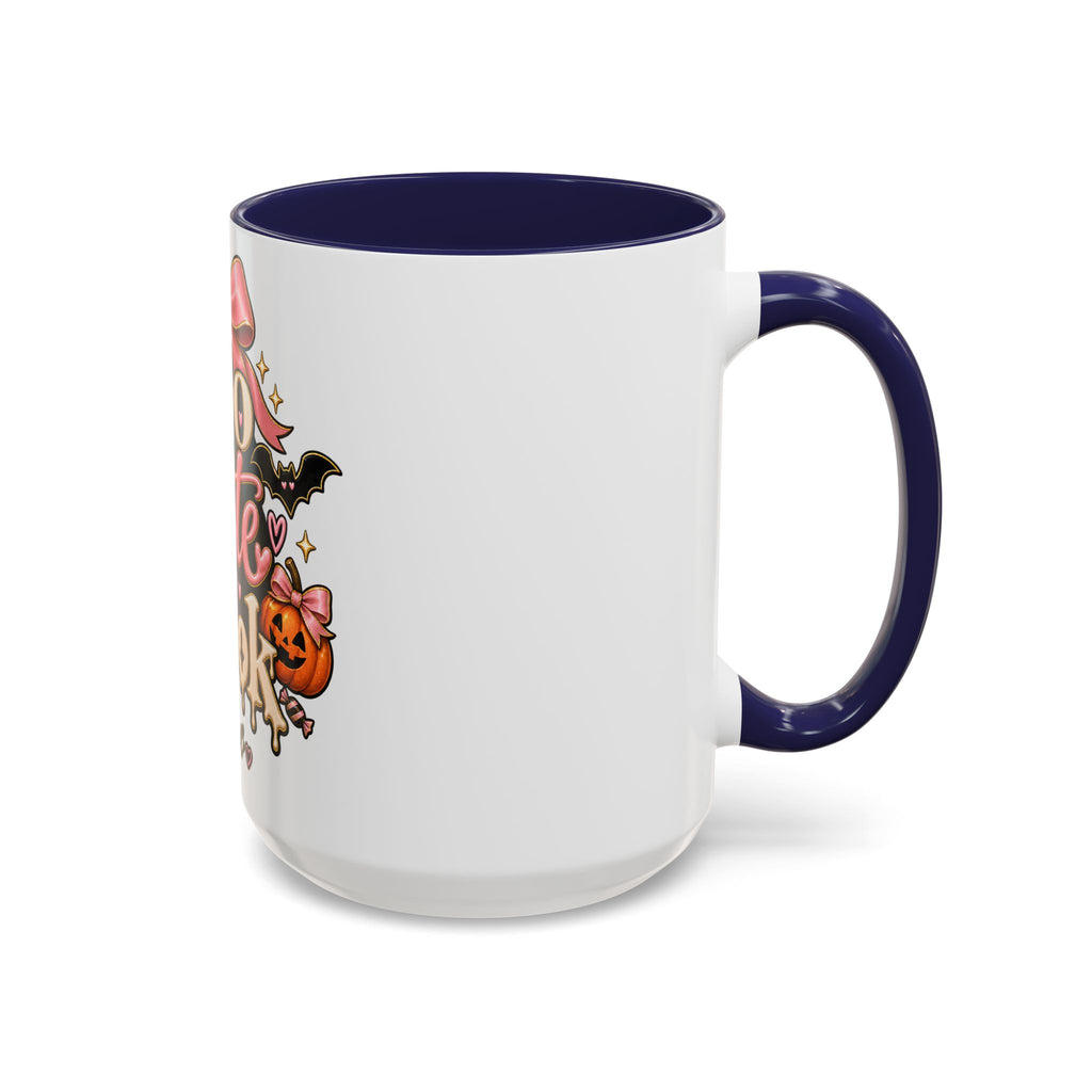 Too Cute to Spook Accent Mug — Halloween Ghost Coffee Cup (15oz) product image