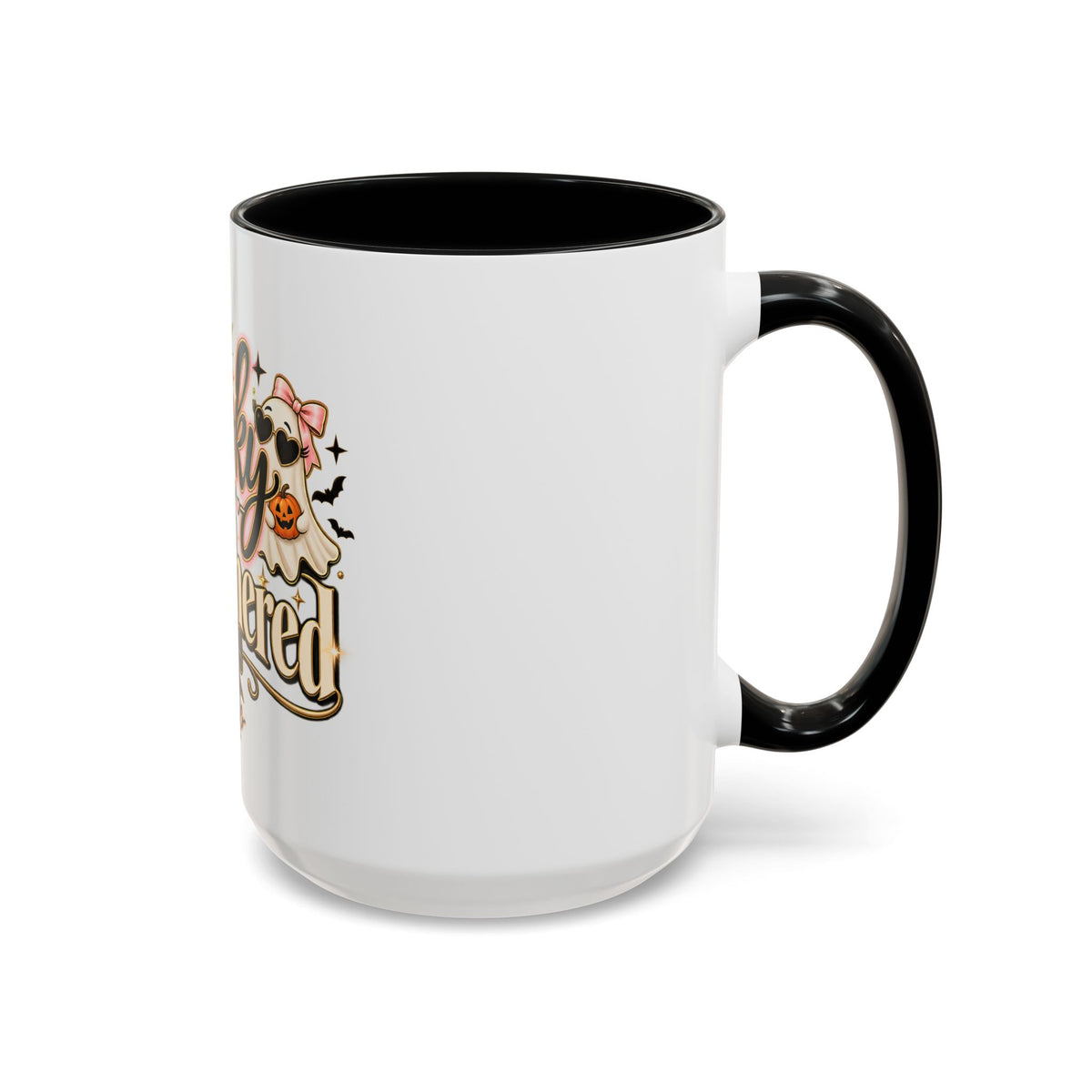 Spooky But Unbothered Coffee Mug — Halloween Ghost Accent Mug (11/15oz) product image