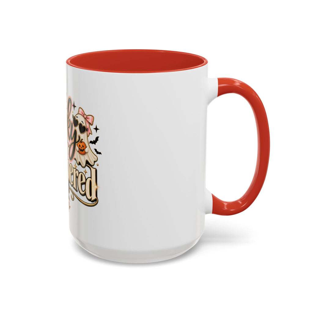 Spooky But Unbothered Coffee Mug — Halloween Ghost Accent Mug (11/15oz) product image
