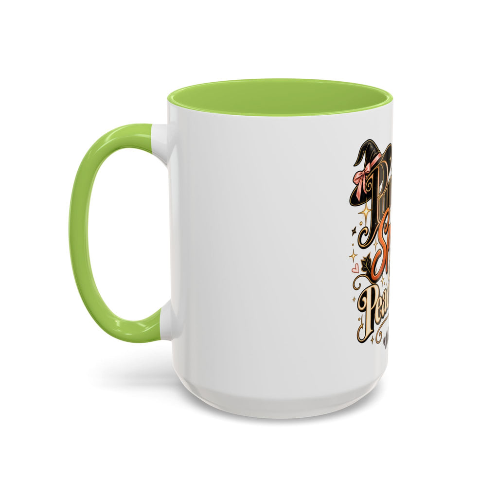 Pumpkin Spice & Peace of Mind Accent Mug — Fall Coffee Cup (15oz) product image