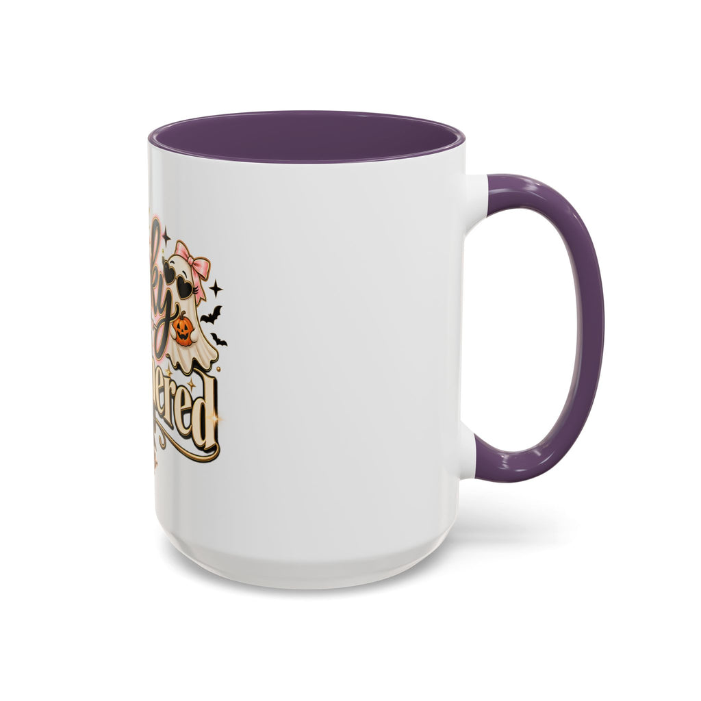 Spooky But Unbothered Coffee Mug — Halloween Ghost Accent Mug (11/15oz) product image