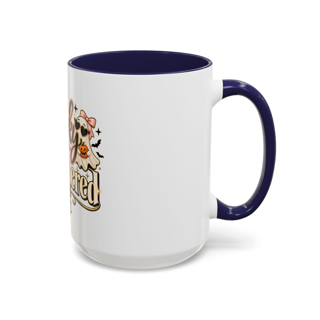 Spooky But Unbothered Coffee Mug — Halloween Ghost Accent Mug (11/15oz) product image