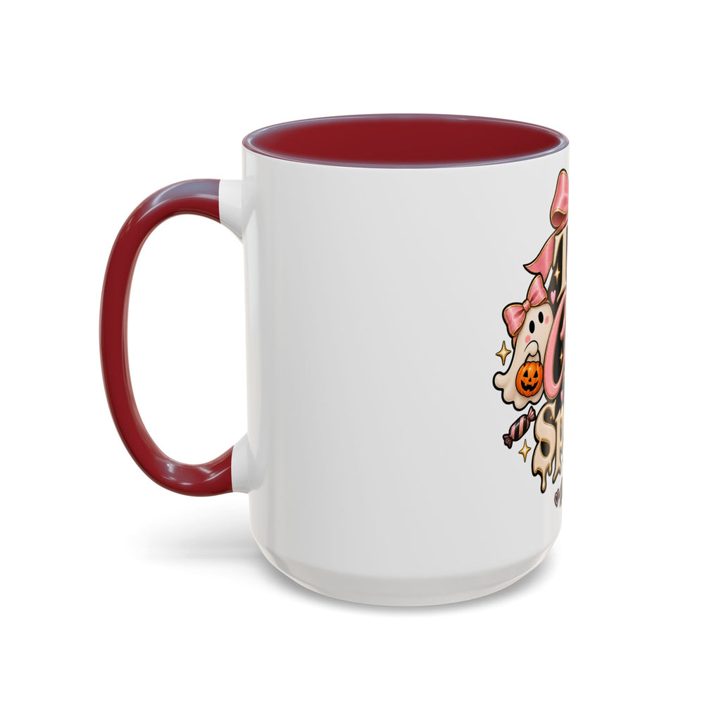 Too Cute to Spook Accent Mug — Halloween Ghost Coffee Cup (15oz) product image