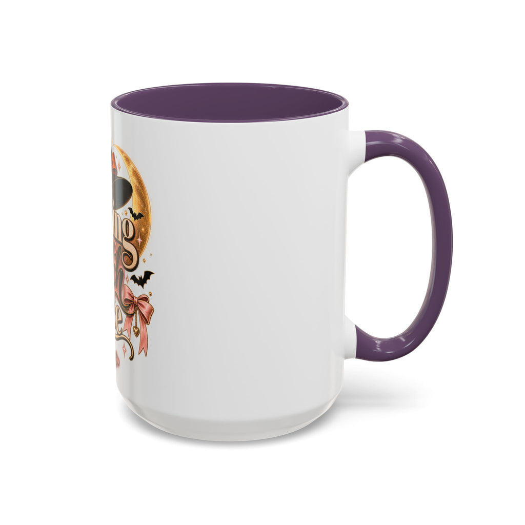 Resting Witch Face Accent Mug — Halloween Witch Coffee Cup (15oz) product image