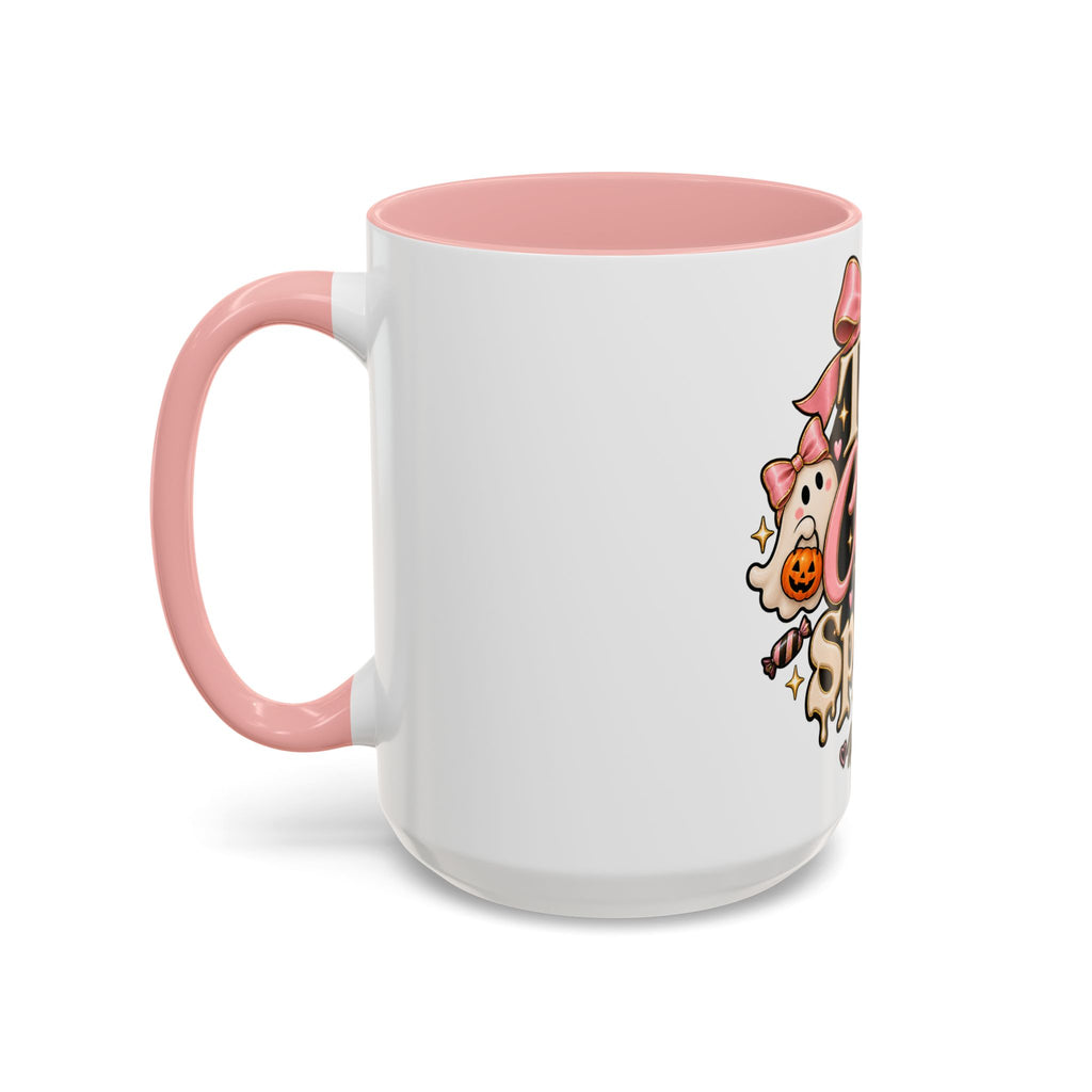 Too Cute to Spook Accent Mug — Halloween Ghost Coffee Cup (15oz) product image
