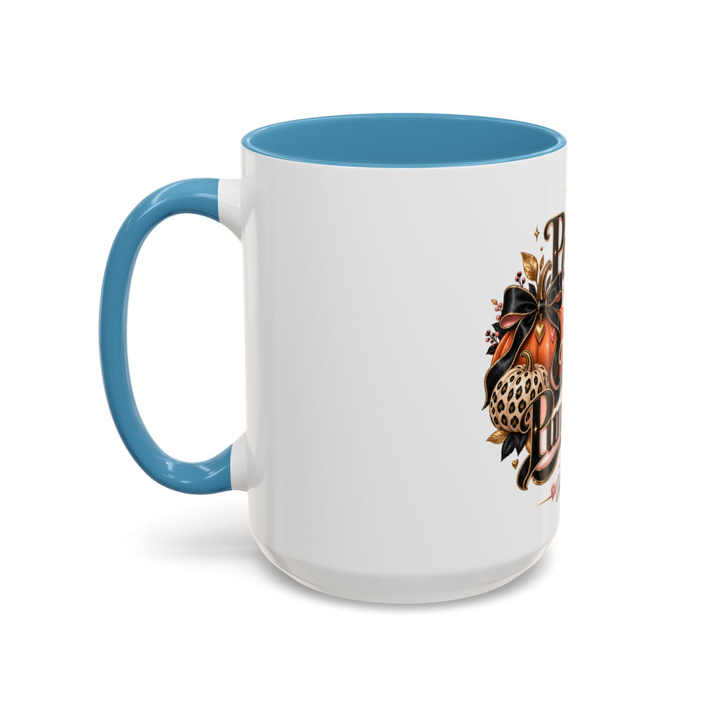 Accent Coffee Mug — "Peace, Love & Pumpkins" Fall Pumpkin Coffee Mug product image