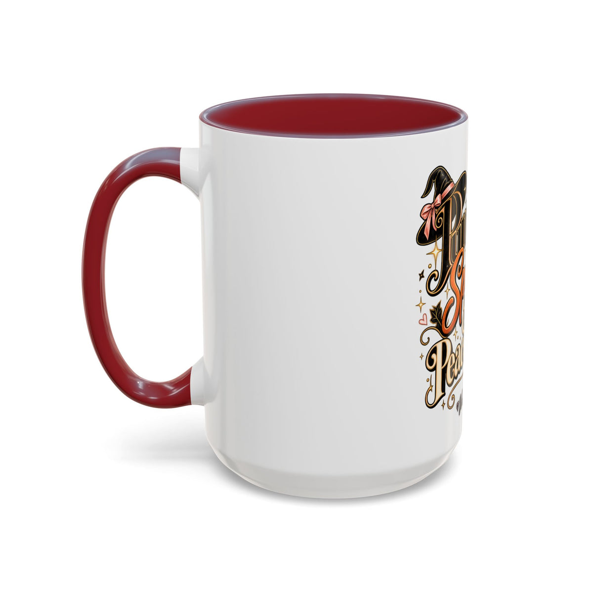 Pumpkin Spice & Peace of Mind Accent Mug — Fall Coffee Cup (15oz) product image