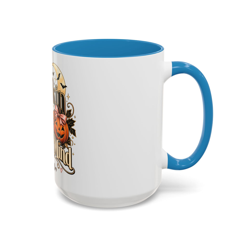 Pumpkin Spice & Peace of Mind Accent Mug — Fall Coffee Cup (15oz) product image