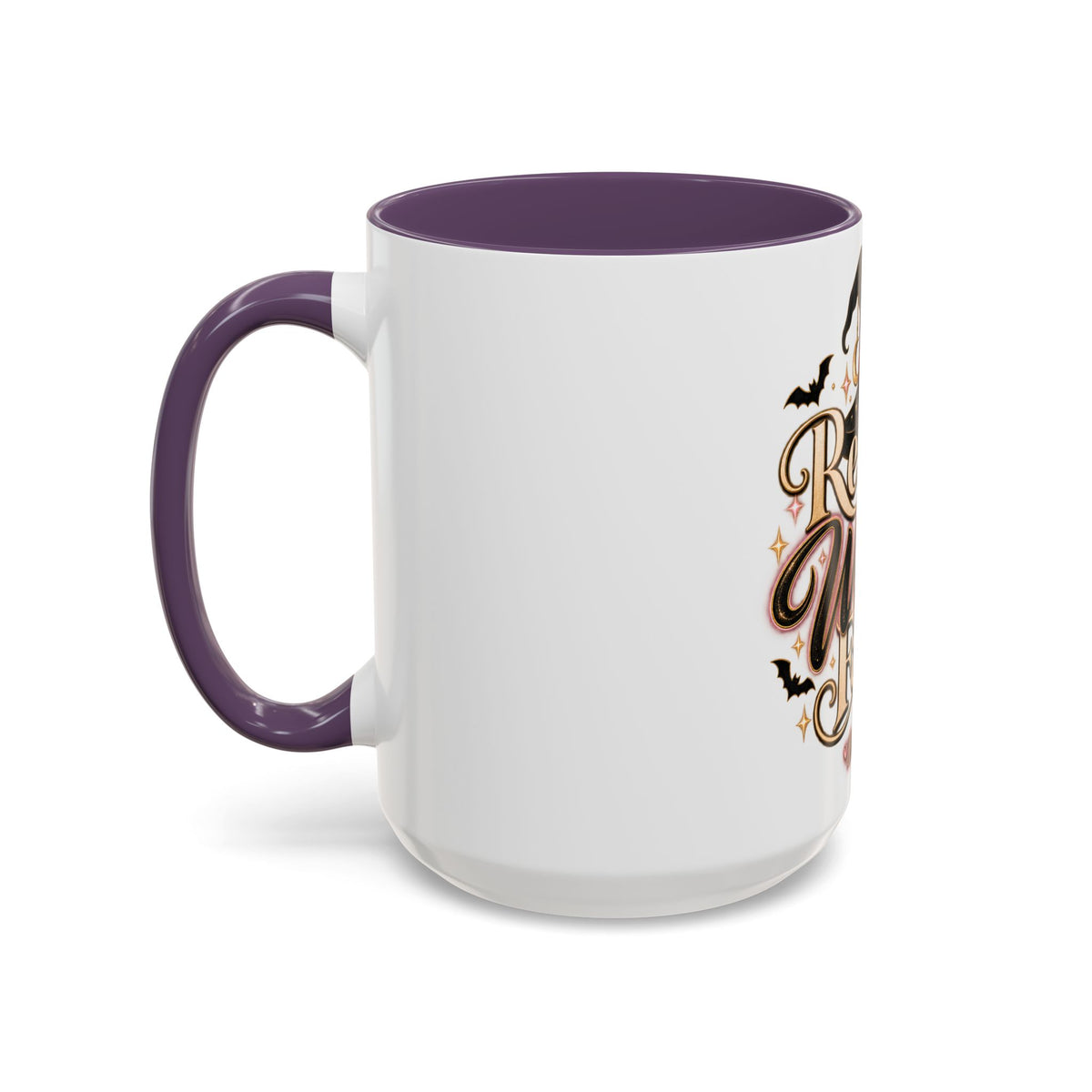 Resting Witch Face Accent Mug — Halloween Witch Coffee Cup (15oz) product image
