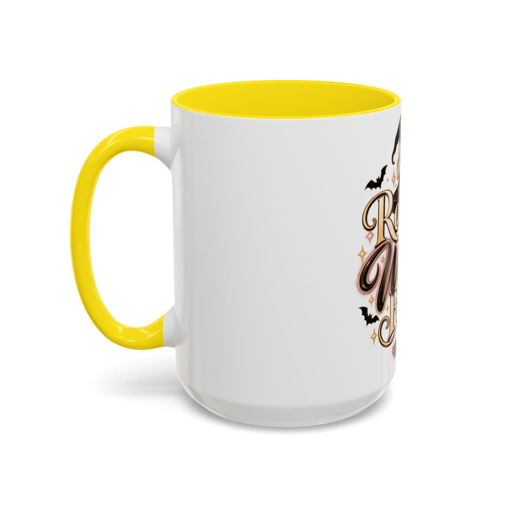Resting Witch Face Accent Mug — Halloween Witch Coffee Cup (15oz) product image
