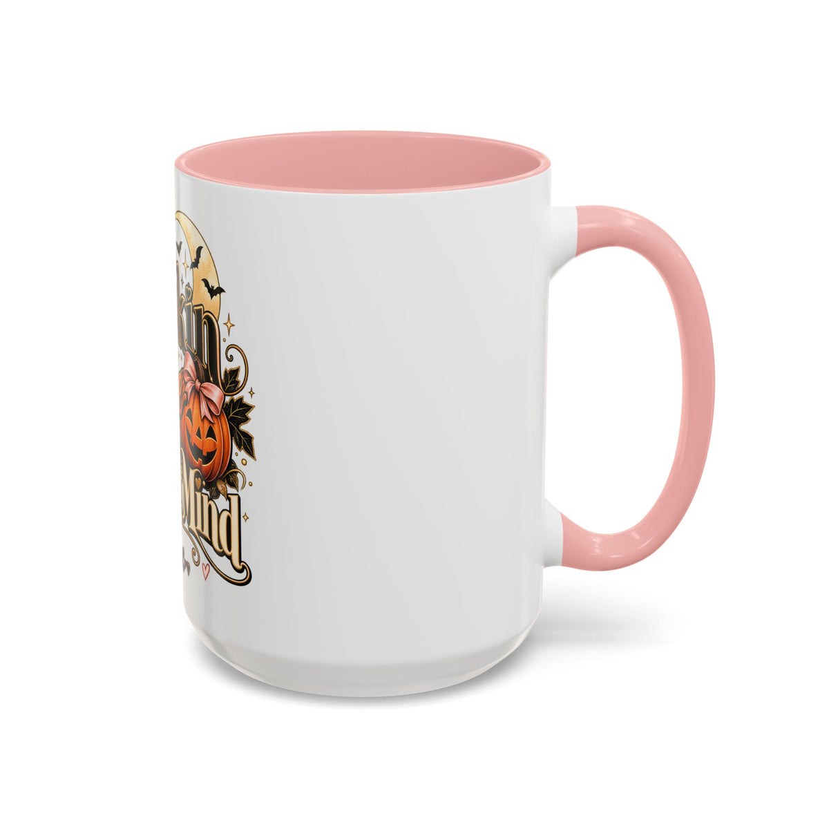 Pumpkin Spice & Peace of Mind Accent Mug — Fall Coffee Cup (15oz) product image
