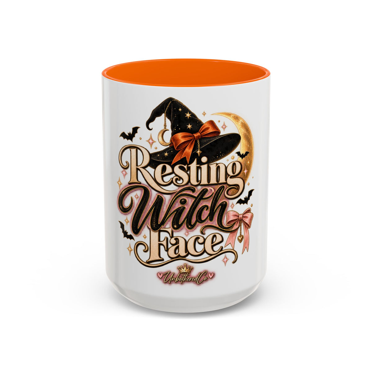 Resting Witch Face Accent Mug — Halloween Witch Coffee Cup (15oz) product image