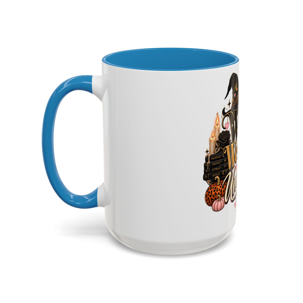 Witchy, Wealthy & Unbothered Accent Mug — Witch Coffee Cup (15oz) product image