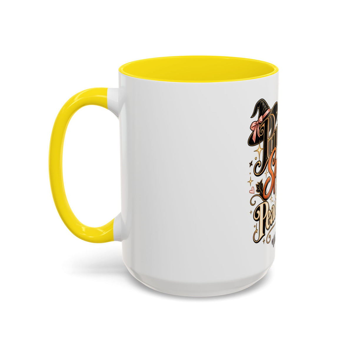 Pumpkin Spice & Peace of Mind Accent Mug — Fall Coffee Cup (15oz) product image