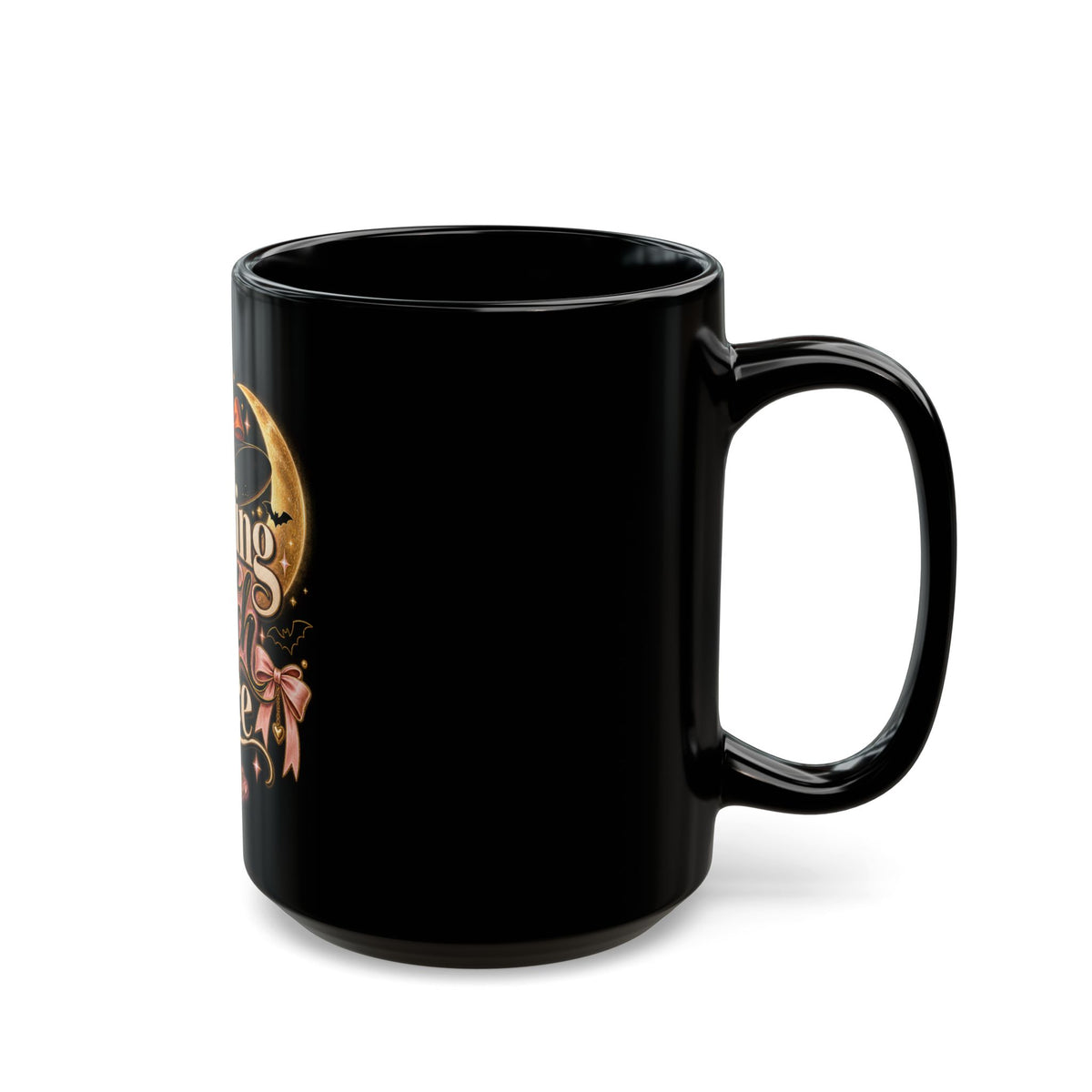Resting Witch Face Black Mug — Funny Halloween Coffee Cup (11oz & 15oz) product image