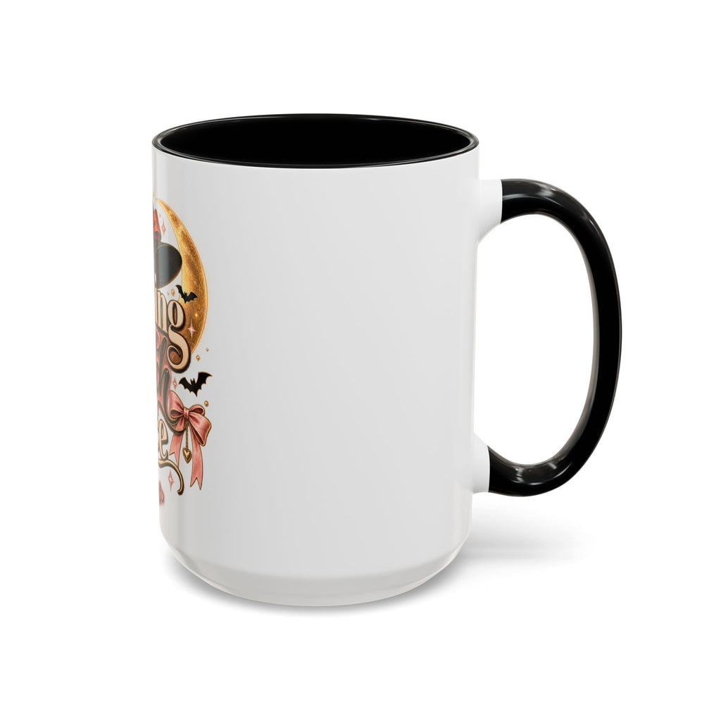 Resting Witch Face Accent Mug — Halloween Witch Coffee Cup (15oz) product image