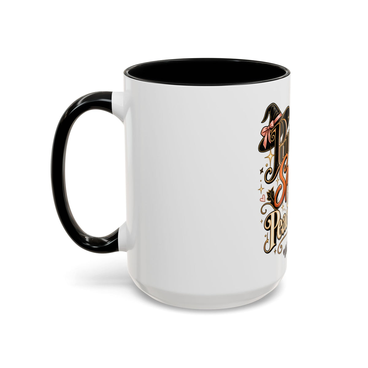 Pumpkin Spice & Peace of Mind Accent Mug — Fall Coffee Cup (15oz) product image