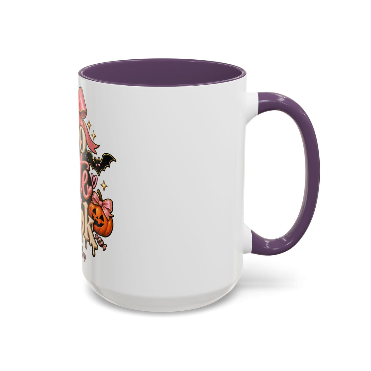 Too Cute to Spook Accent Mug — Halloween Ghost Coffee Cup (15oz) product image
