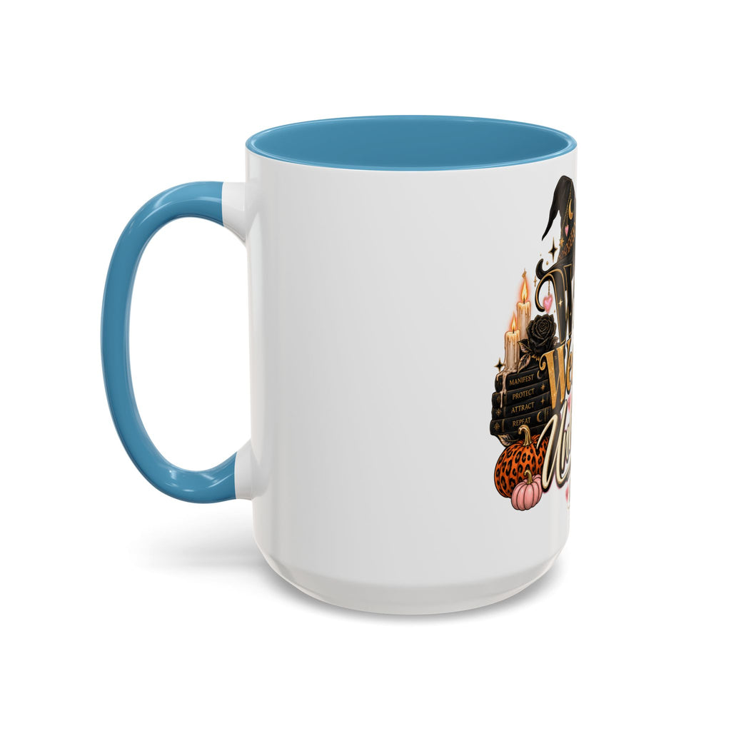 Witchy, Wealthy & Unbothered Accent Mug — Witch Coffee Cup (15oz) product image