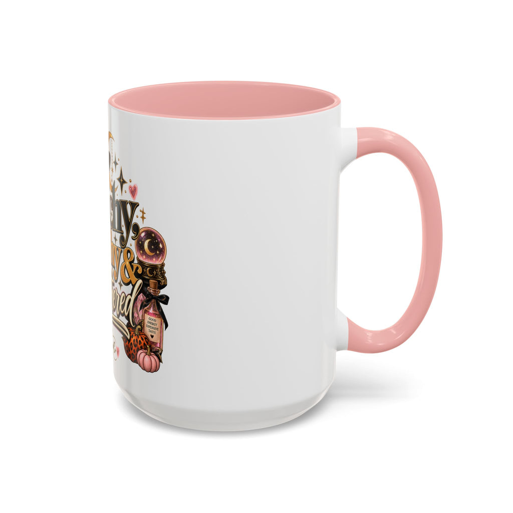 Witchy, Wealthy & Unbothered Accent Mug — Witch Coffee Cup (15oz) product image