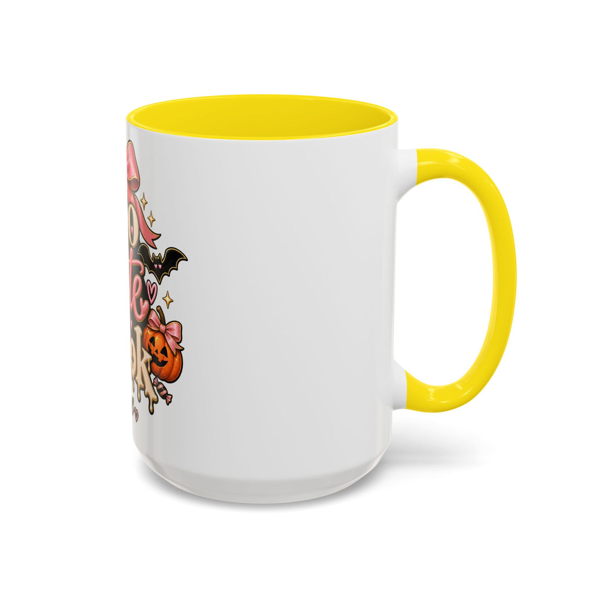 Too Cute to Spook Accent Mug — Halloween Ghost Coffee Cup (15oz) product image