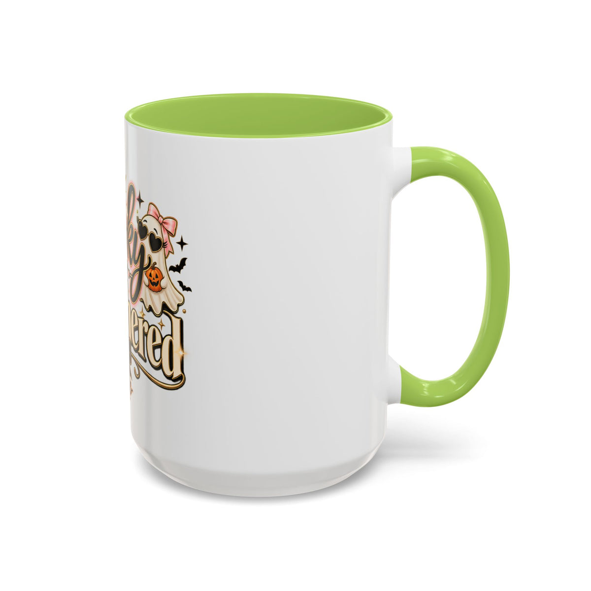 Spooky But Unbothered Coffee Mug — Halloween Ghost Accent Mug (11/15oz) product image