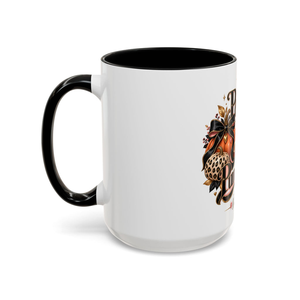 Accent Coffee Mug — "Peace, Love & Pumpkins" Fall Pumpkin Coffee Mug product image