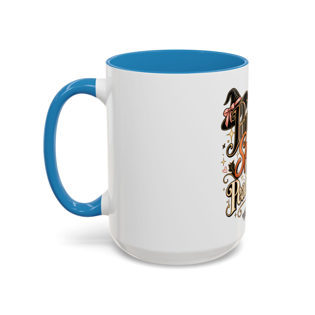 Pumpkin Spice & Peace of Mind Accent Mug — Fall Coffee Cup (15oz) product image
