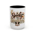 Spooky But Unbothered Coffee Mug — Halloween Ghost Accent Mug (11/15oz) product image