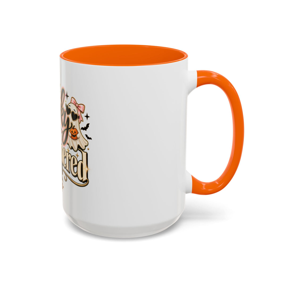 Spooky But Unbothered Coffee Mug — Halloween Ghost Accent Mug (11/15oz) product image