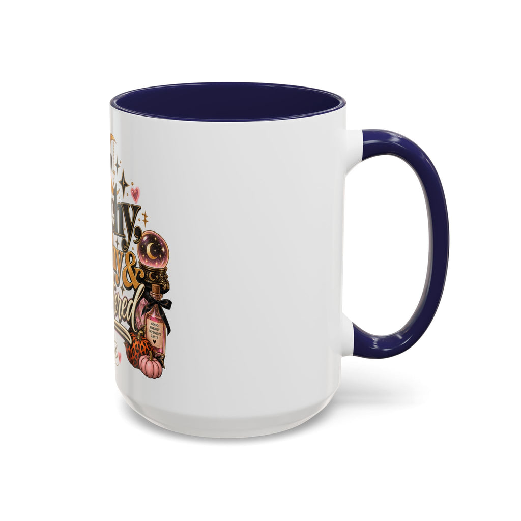 Witchy, Wealthy & Unbothered Accent Mug — Witch Coffee Cup (15oz) product image