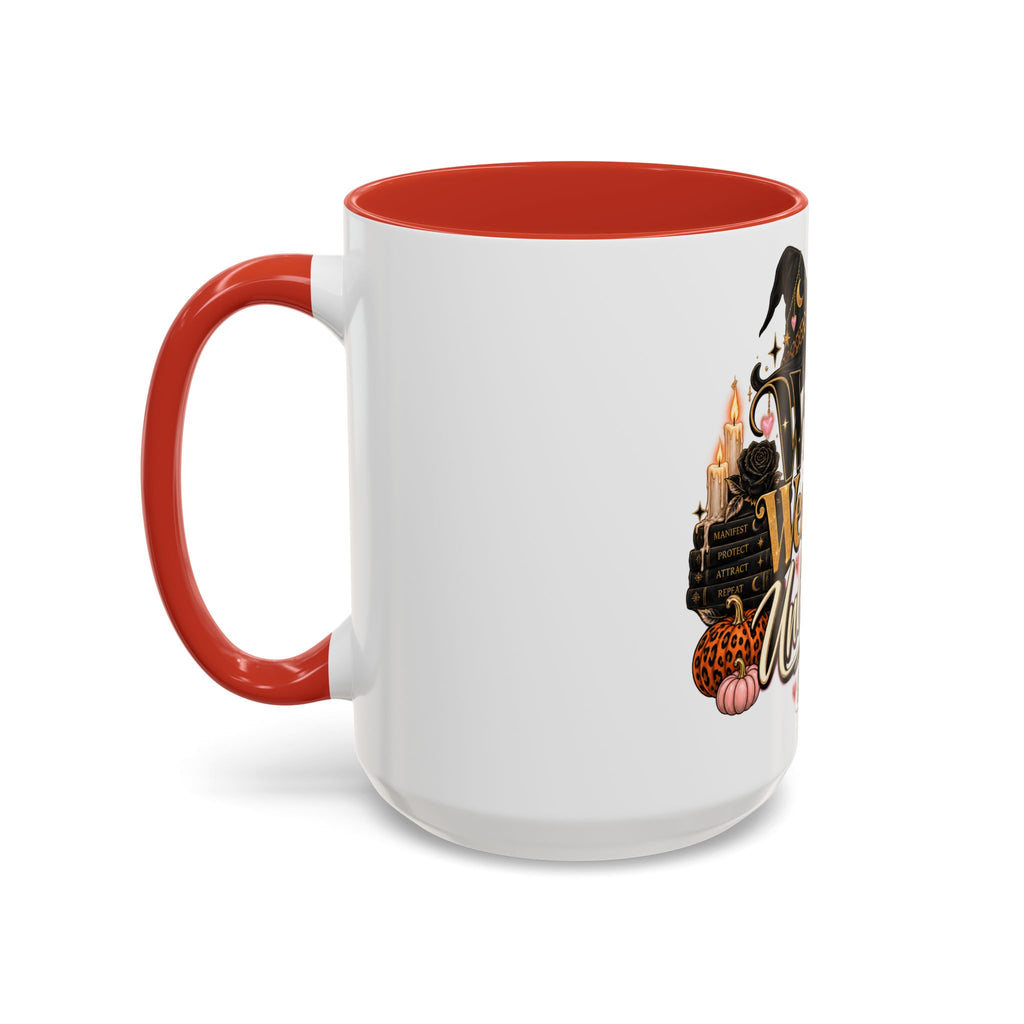Witchy, Wealthy & Unbothered Accent Mug — Witch Coffee Cup (15oz) product image
