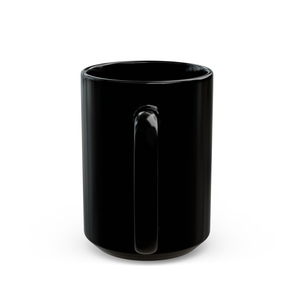 Too Cute to Spook Black Mug — Ghost & Pumpkin Coffee Cup (15oz) product image