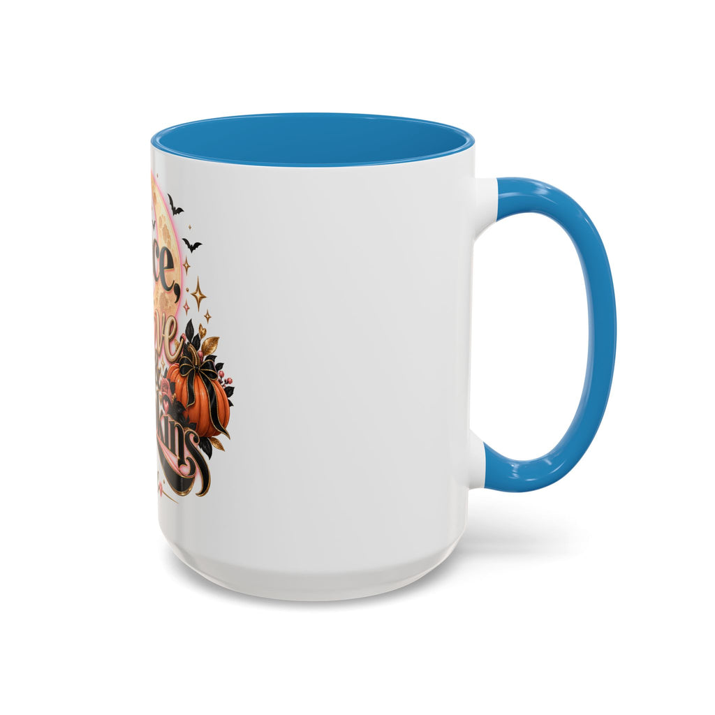 Accent Coffee Mug — "Peace, Love & Pumpkins" Fall Pumpkin Coffee Mug product image