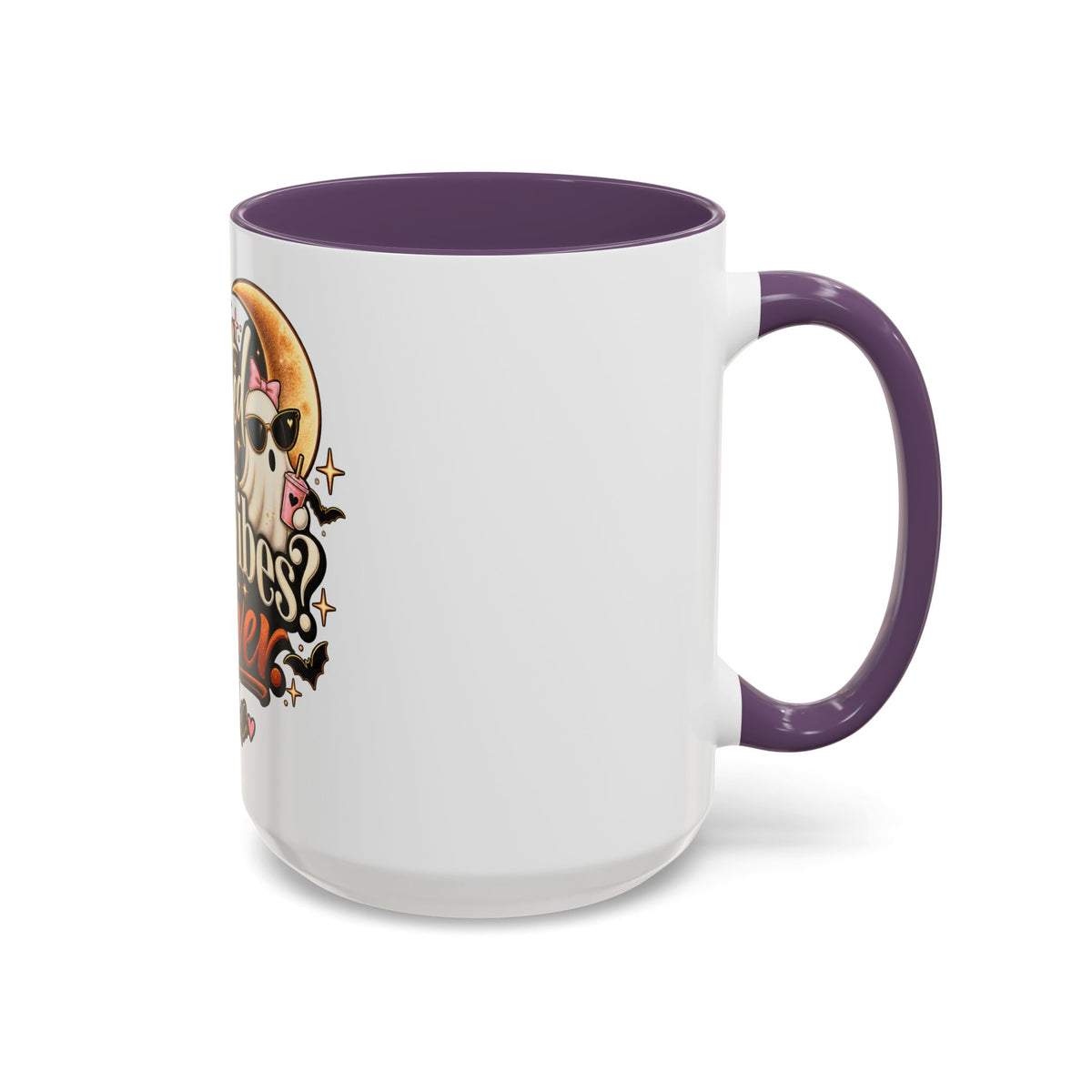 Haunted by Bad Vibes Never Mug — Halloween Cute Skull & Moon Coffee Cup (11/15oz) product image