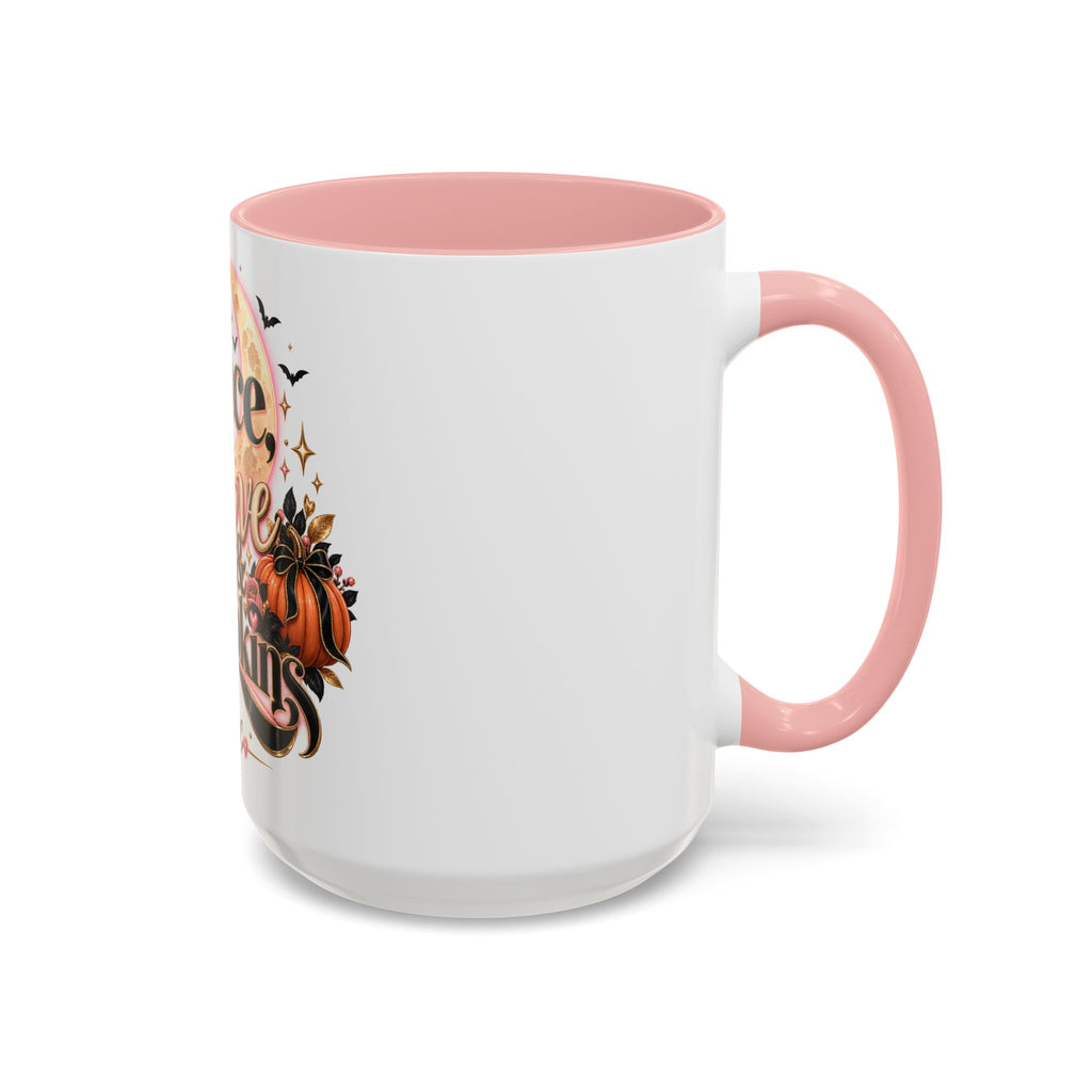 Accent Coffee Mug — "Peace, Love & Pumpkins" Fall Pumpkin Coffee Mug product image
