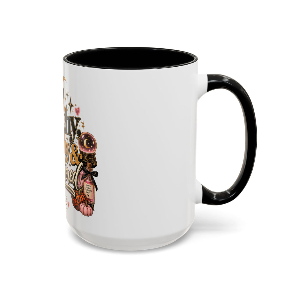 Witchy, Wealthy & Unbothered Accent Mug — Witch Coffee Cup (15oz) product image