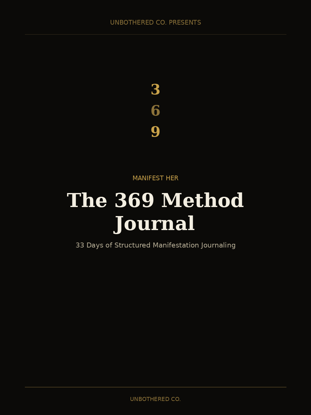 Manifest Her: The 369 Method Journal product image