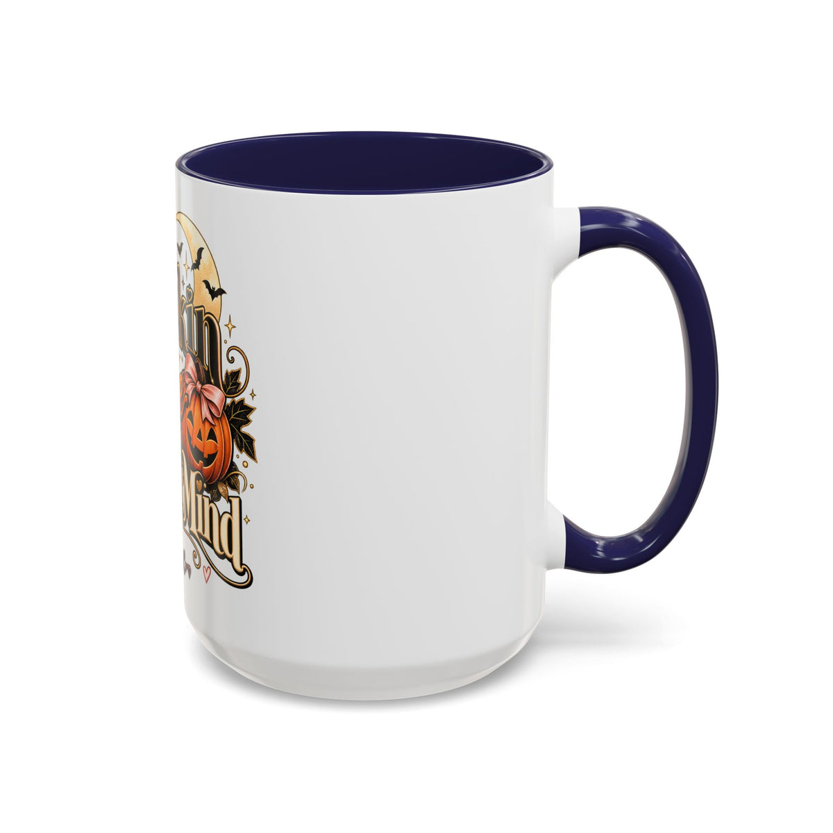Pumpkin Spice & Peace of Mind Accent Mug — Fall Coffee Cup (15oz) product image