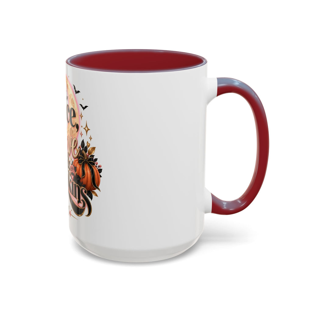 Accent Coffee Mug — "Peace, Love & Pumpkins" Fall Pumpkin Coffee Mug product image