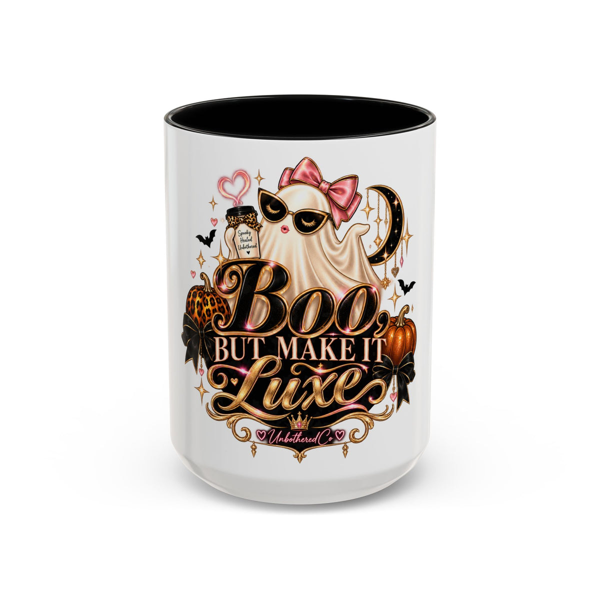 Halloween Coffee Mug — “Boo But Make It Luxe” Accent Ceramic Mug (11/15oz) product image